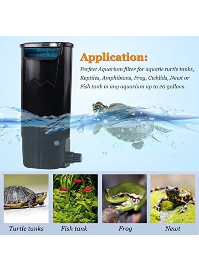 فلتر حوض السمك ذو الشلال الأسود - HJ005 - فلتر للسلاحف - 5 واط - Image 5